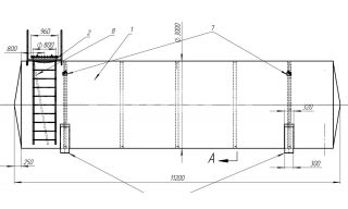 Резервуар горизонтальный стальной наземный РГСн 75 м3 - фото 3