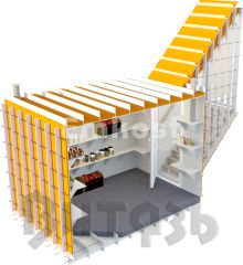 Витязь с боковым вертикальным входом 3500х2000х2100