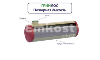 Гринлос Пожарный резервуар 70-3000 стеклопластиковый - фото 4