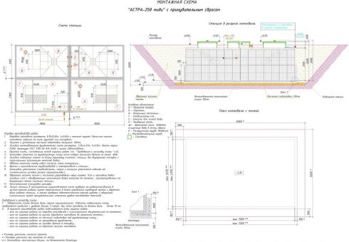 Схема монтажа Астра 250 миди