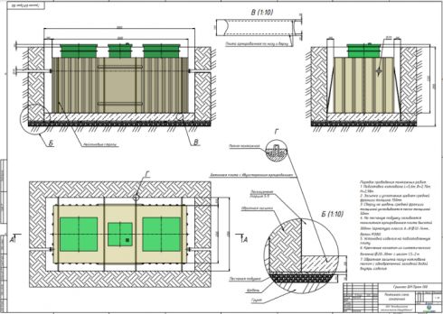 Схема монтажа ГРИНЛОС БМ 100