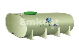 ГРИНЛОС Емкость 7 м3 горизонтальная овальная наземная - фото 1